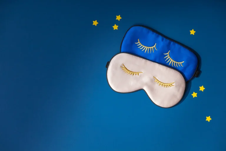 Detailed eye masks, which could be used to sleep better